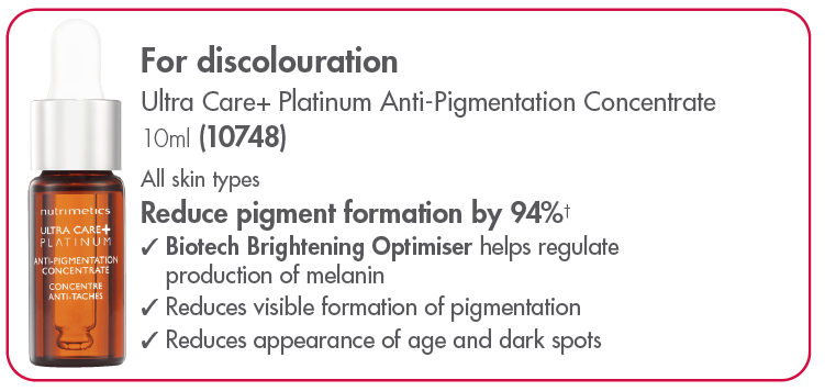 Anti-pigmentation concentrate for discolouration