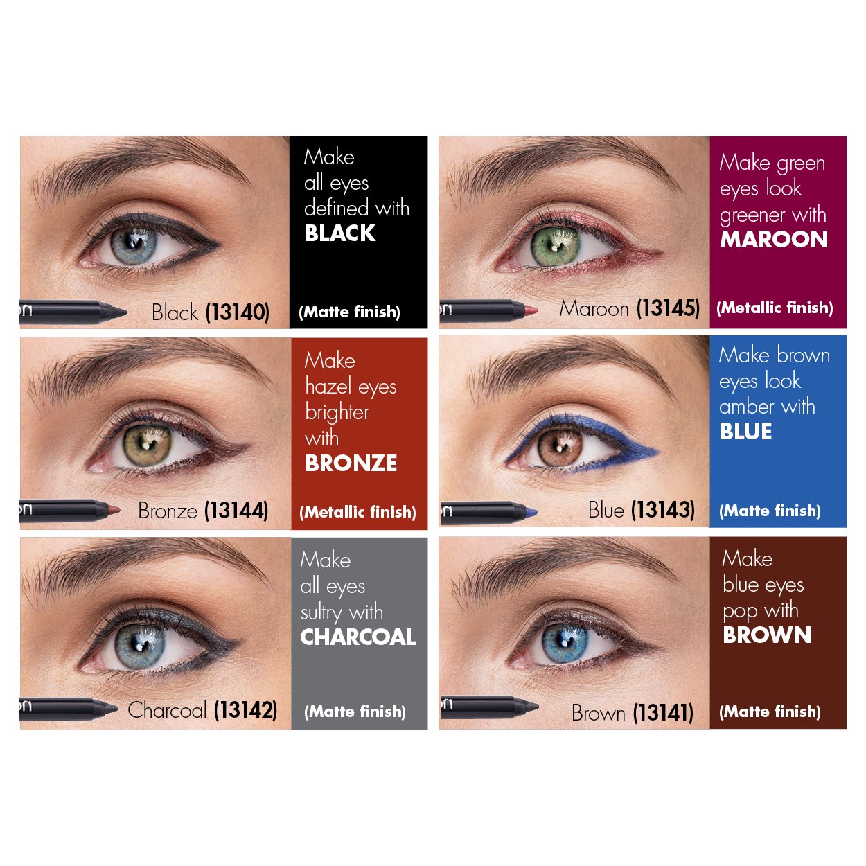 How to match your eye pencil to your eye colour